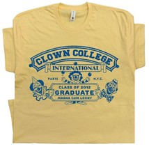 Circus Shirts Clown College T Shirt Vintage Clown Shirt Retro Weird Graphic Tee  - £14.87 GBP