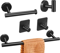 Bathroom Hardware Set, 16&quot; Matte Silver Bathroom Accessory Set, 5 Pieces... - $31.99