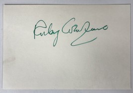 Ruby Crawford Signed Autographed Vintage 4x6 Index Card - $15.00