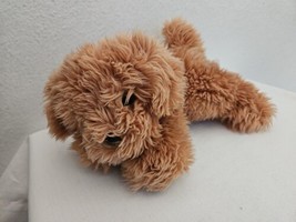 People Pals Puppy Dog Plush Stuffed Animal Brown Tan Shaggy 11&quot; - £27.36 GBP
