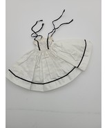 Vintage Vogue Doll White Dress &amp; Black Shoulder Ties - $24.99