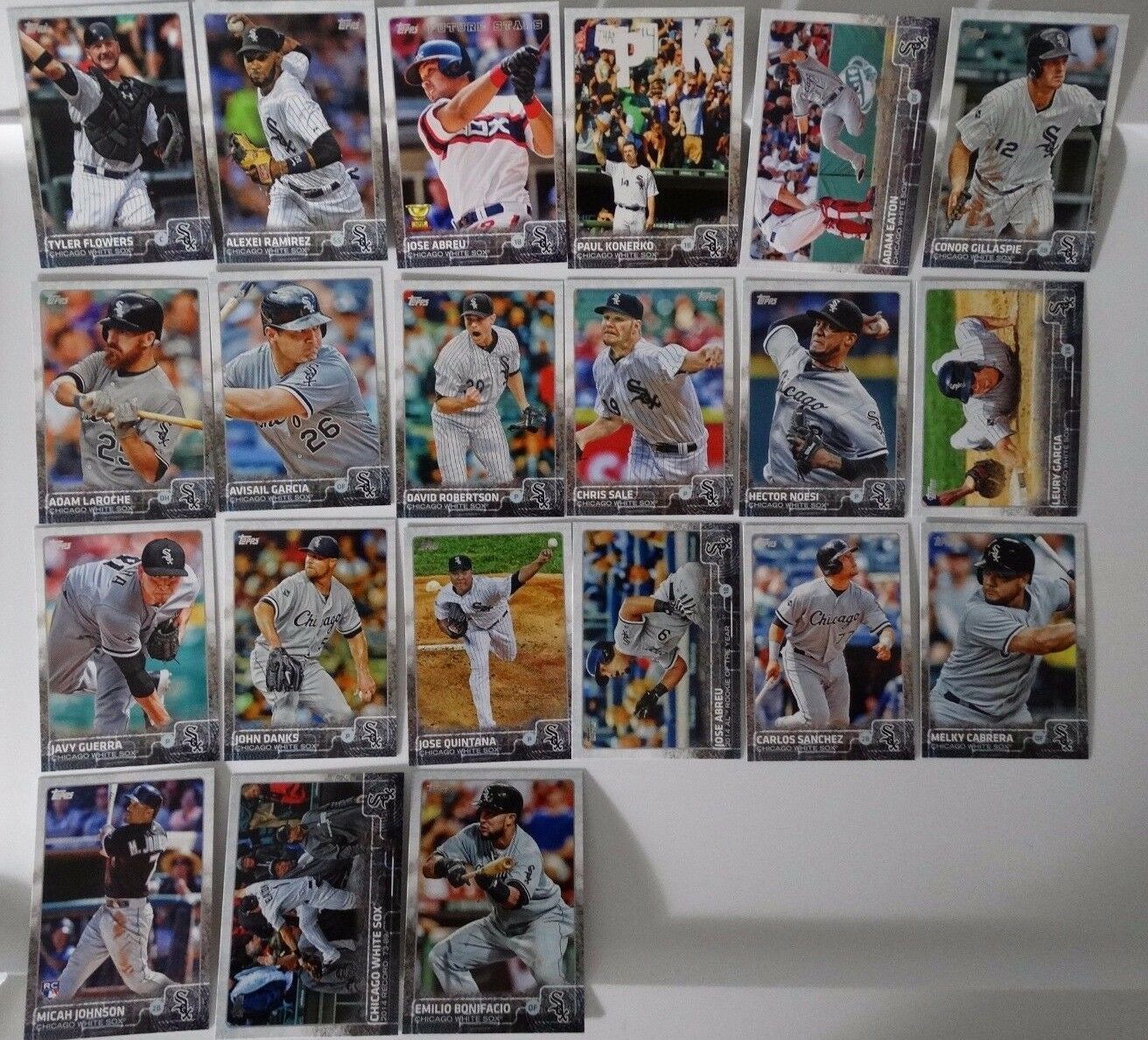 Primary image for 2015 Topps Series 1 & 2 Chicago White Sox Team Set of 21 Baseball Cards