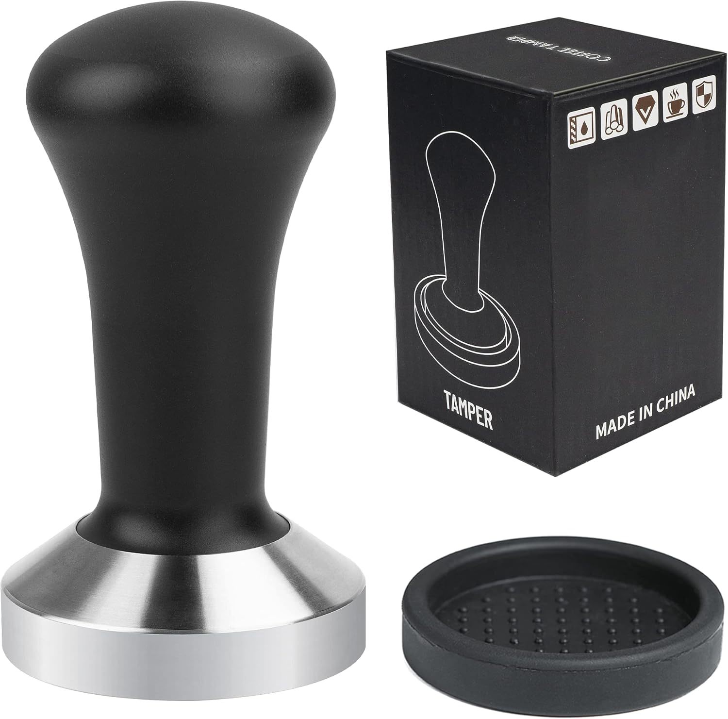 Ezebesta 51Mm Coffee Hand Tamper 304 Stainless Steel Base Professional, ... - $38.96