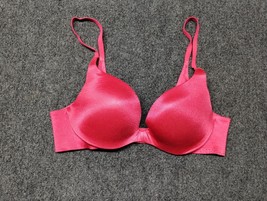 Victoria Secret Bra Women 34B Red Push Up Underwired Seamless Back Closure - $16.67