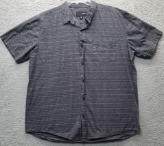 Hurley Shirt Mens XL Multi Geo Print Short Sleeve Regular Fit Collar Button Down - £16.63 GBP