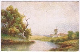 Postcard Windmill By Stream - £2.33 GBP