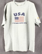 Euc Official Xix Olympic Winter Games Usa 2002 Salt Lake City T-Shirt Unisex Xl - £19.38 GBP