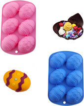 2 pcs Easter Egg Shaped Silicone Chocolate Candy Mold, Baking Molds for Candy - £7.64 GBP