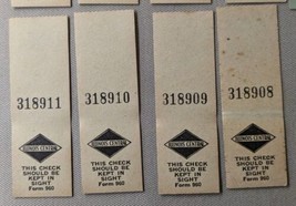 Illinois Central Railroad Seat Check Ticket Lot of 19 image 2