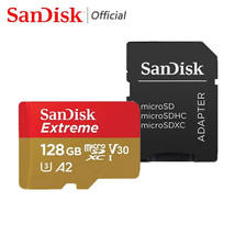 San Disk Extreme 128GB Micro Sd Sdxc U3 V30 4K Memory Card For Nextbase Dash Cam - $13.69