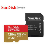 SanDisk Extreme 128GB Micro SD SDXC U3 V30 4K Memory Card for NEXTBASE D... - £10.76 GBP