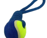 Knot Rope Tug w/ REGULAR SIZE TENNIS Ball Classic Puppy Dog Toy! Blue  - $2.91