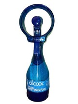 O2COOL Deluxe Handheld Battery Powered Water Misting Fan Dark Blue - £12.42 GBP