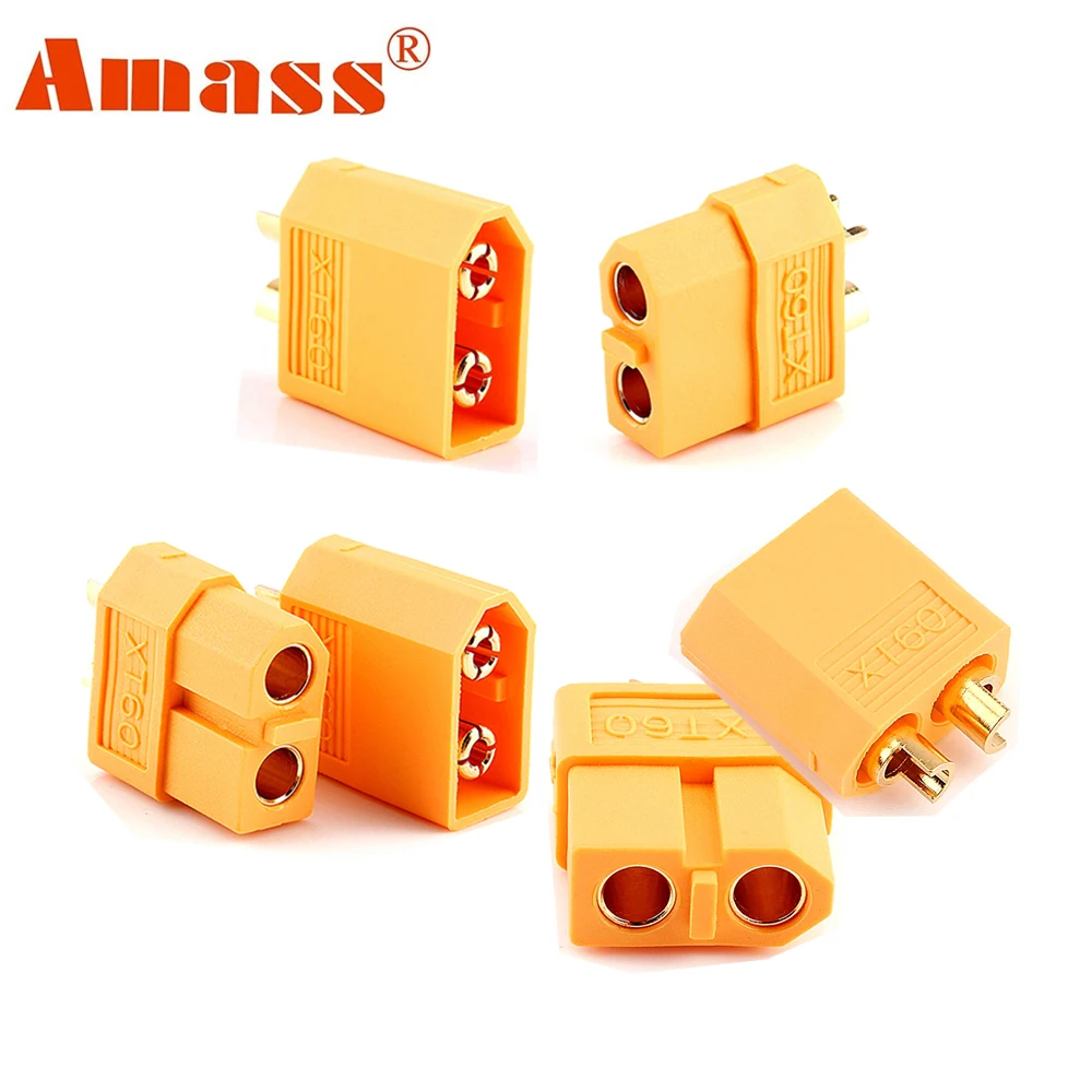 6pcs Amass XT60 connector XT-60 Male Female Bullet Plug For RC Lipo Battery - £7.55 GBP