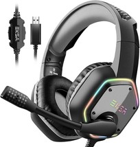 Gaming Headphones For Ps4/Ps5 Console Laptop: Eksa E1000 Usb, And Rgb Light. - $41.92