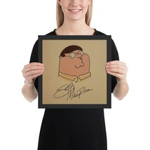 Family Guy Peter Griffin Framed Seth MacFarlane signed drawing- REPRINT - £61.70 GBP