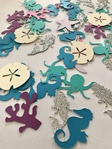 Seahorse Confetti, under the sea confetti, mermaid confetti, Gender Reve... - $135.86 MXN