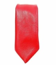 Men&#39;s RED Genuine Lambskin Leather Tie Stylish Handmade Formal Wedding P... - £28.79 GBP