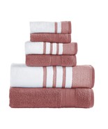 6 Piece Set, 2 Bath Towels, 2 Hand Towels, 2 Washcloths, Quick Dry White... - £47.97 GBP