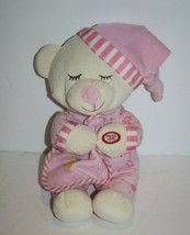 Spark Teddy Bear 12&quot; NO Bedtime Prayer Pink Plush Stuffed Toy Now I Lay Me Dow - £11.44 GBP
