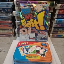 UNO Family Guy Special Edition Card Game 2004 USED + DVD blast Trivia Ga... - $15.00