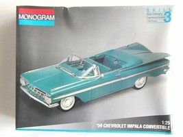 FACTORY SEALED &#39;59 Chevrolet Impala Convertible by Monogram Kit # 2437 - £45.06 GBP