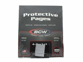 100 Pro Poly 4 Pocket Currency Page by BCW - £30.67 GBP