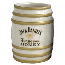 Jack Daniel&#39;s Tennessee Honey Barrel Ceramic Shot Glass Gold - £16.38 GBP