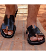 Handmade Leather Moroccan Sandals, Marrakech Berber Sandals, Men&#39;s Gladi... - £45.28 GBP