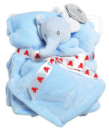 Embroidery Buddy Elephant Blankey Buddy Set Blue - $28.74 CAD
