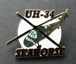 Seahorse UH-34 Marines Army Navy Helicopter Lapel Pin Badge 1.25 Inches - £4.52 GBP