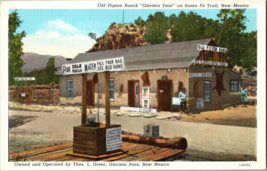 Old Pigeon Ranch on Santa Fe Trail Glorieta Pass New Mexico Thos. L. Greer Mgr. - £6.62 GBP