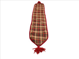 Melrose Plaid Table Runner w/Tassels 13x79 inches - £15.26 GBP