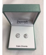 NEW Danecraft Earrings SET Cross Cut Out Cubic Zirconium - £19.35 GBP
