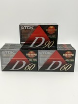 10 TDK D90 IEC I Type I High Output High Precision Audio Cassettes Tapes - £11.02 GBP