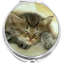 Napping Kitty Cat Compact with Mirrors - Perfect for your Pocket or Purse - £9.25 GBP