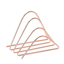 U Brands Desktop Letter Sorter, Wire Metal, Copper/Rose Gold - $30.99