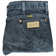 Wrangler Black Jeans Mens 38x32 Original Fit Denim 936wbk Cowboy Cut - $32.18