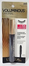L&#39;Oreal Voluminous Original 315 BLACK BROWN Mascara Volume Lashes .28 oz... - $12.86