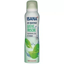 ISANA antiperspirant GREEN FRESHNESS spray 0% ALCOHOL 150ml -FREE SHIPPING - $203.25 MXN