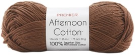 Premier Yarns Afternoon Cotton Yarn-Cinnamon - £16.59 GBP