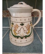 TREASURE CRAFT- Dove w/olive branches Coffee Pot Cookie Jar with Lid Vin... - $30.81