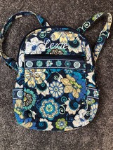 Vera Bradley Backpack Medium Mod Floral Blue *Monogrammed* Please Read! - £7.22 GBP