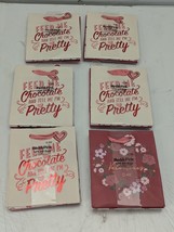 Lot of 6 Red &amp; Pink Valentines Day 4.5 x 5.5 x 2.5 Small Gift Bags 3 bag... - $17.81