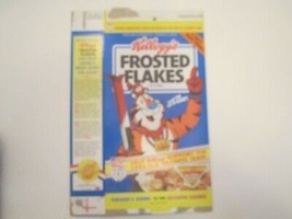 Empty Cereal Box 1991 KELLOGG&#39;S Frosted Flakes OLYMPIC SKIING [Z201i10] - £11.34 GBP