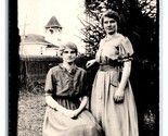 RPPC Ritratto Di Margie E Flossie Libano Oregon O Unp 1916 Cartolina B18 - £4.05 GBP