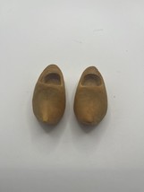 Small Vintage Wooden Dutch Doll Shoes Clogs Made In Holland 1 1/4 Inch SEE - £29.05 GBP