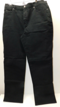 Gloria Vanderbilt Amanda Women&#39;s Black Jeans Size Size 14 Short - £23.84 GBP