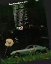 DATSUN SAVES . Sets you free - 1974 Vintage Print Ad nostalgic e1 - £20.02 GBP
