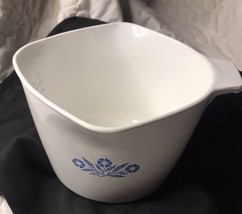 Vintage Corning Ware Cornflower 1 Qt With Visible Cup Oz Markers - £19.91 GBP